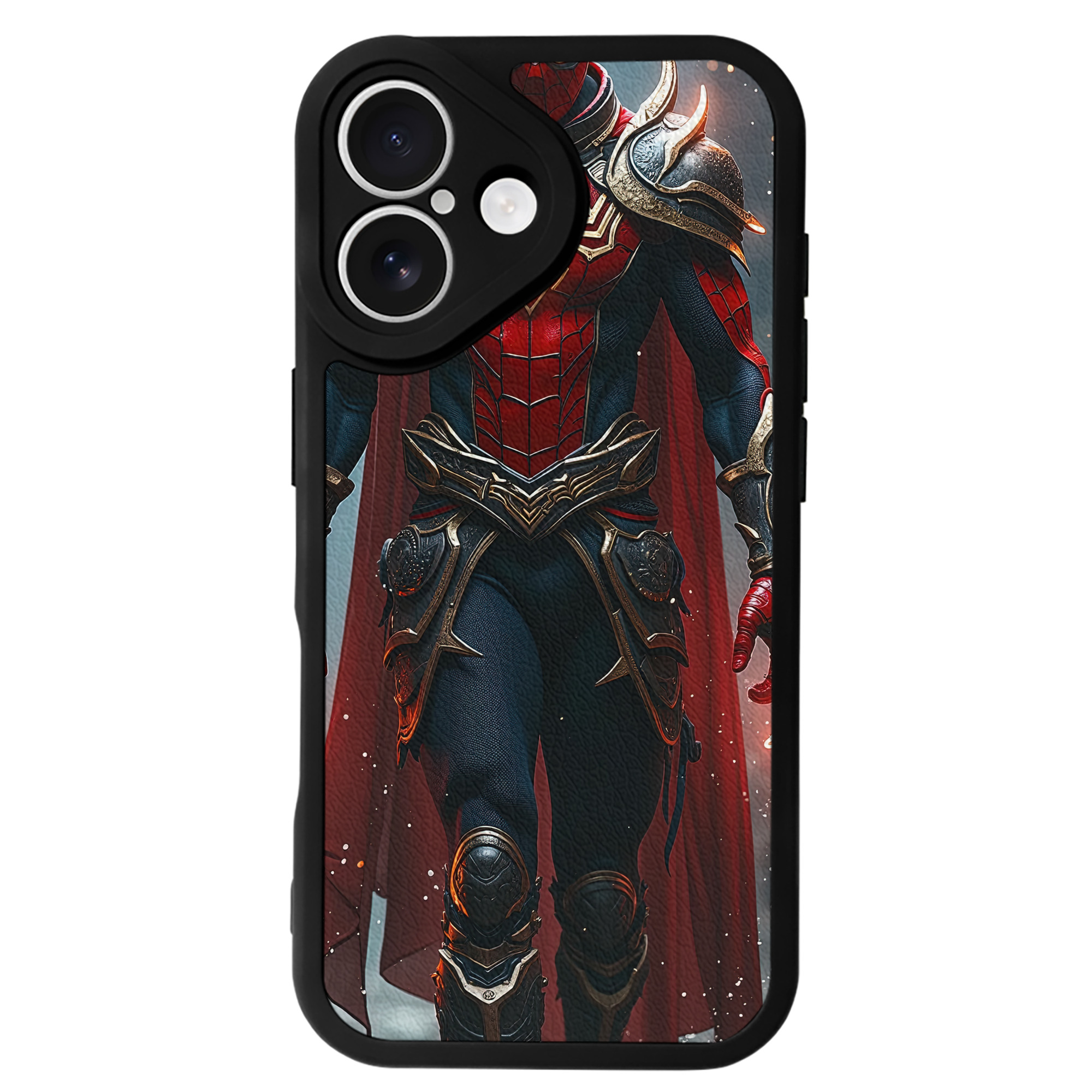 Spider Man スパイダーマン 【iPhone 16シリーズ対応】シリコンスマホケース（レザー調） 材質：シリコン
